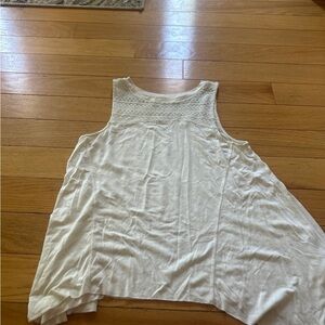 American eagle Elegant White Sleeveless Top